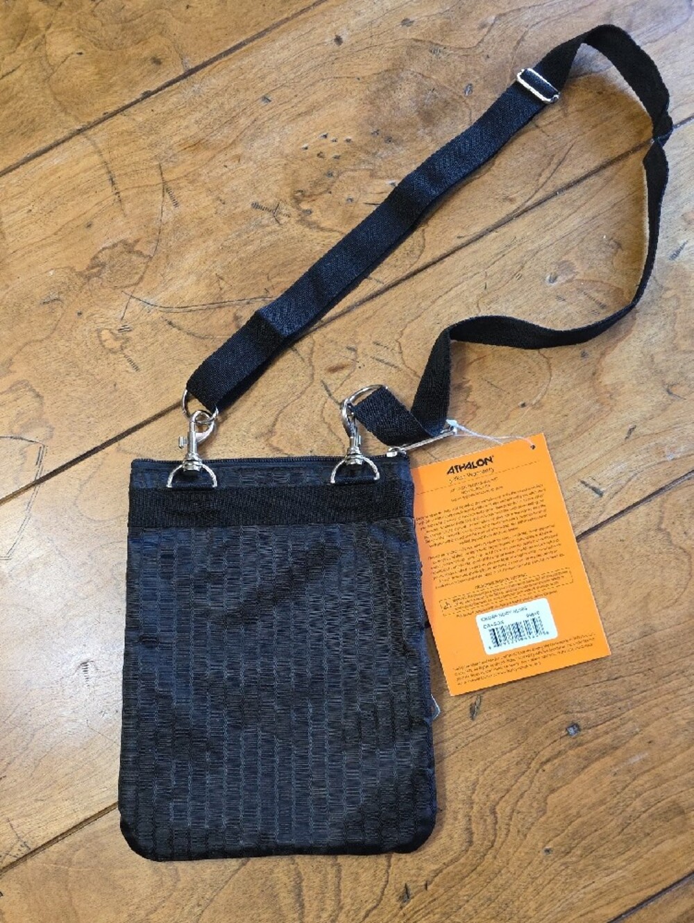Harley-Davidson Black Nylon Crossbody Pouch with Zip Pockets - Picture 3 of 3